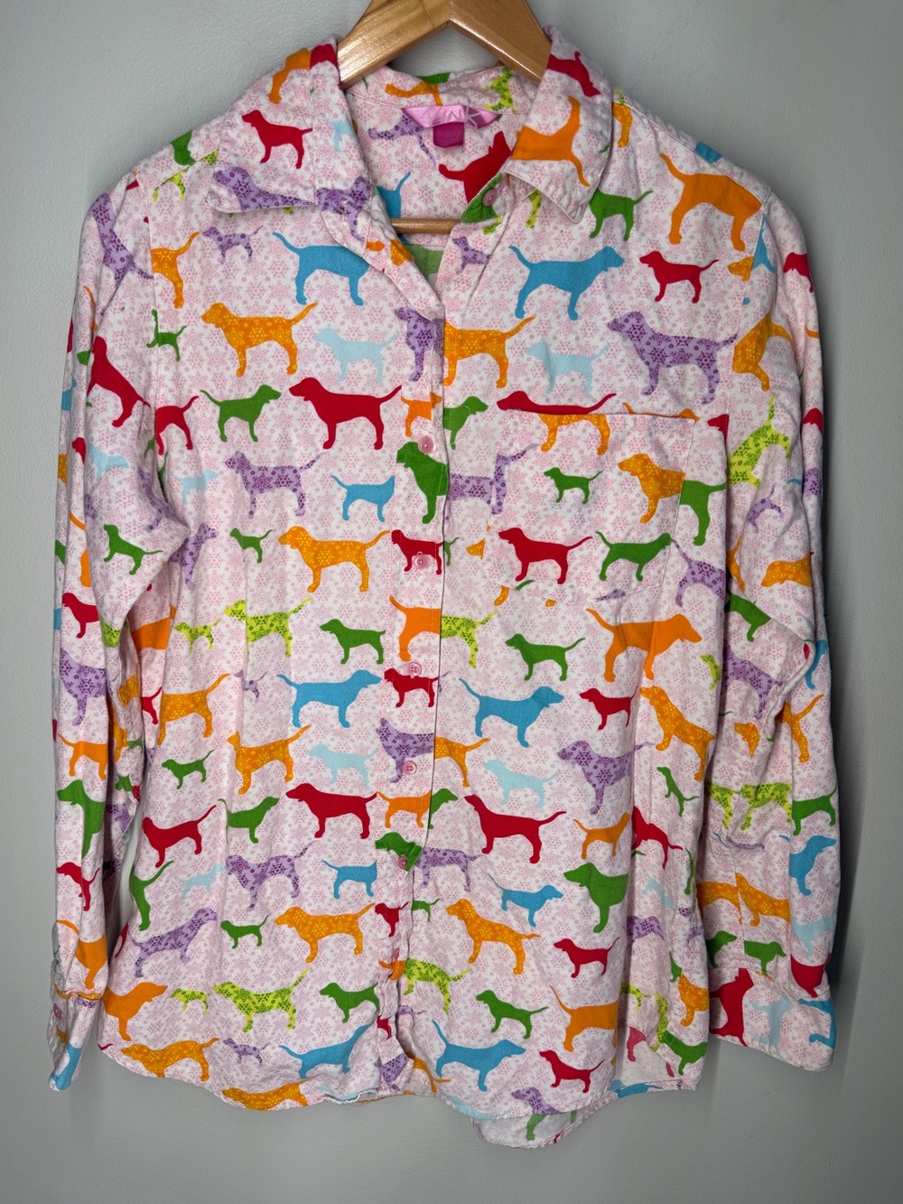 Vintage 2005 Y2K Victoriaâsâ Secret PINK Dog Boyfriend Sleep Shirt Dress Rare